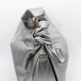 Borsa a spalla Double Star Almala color argento