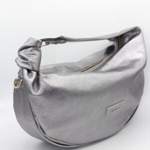 Borsa a spalla Double Star Almala color argento