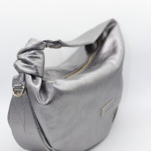 Borsa a spalla Double Star Almala color argento