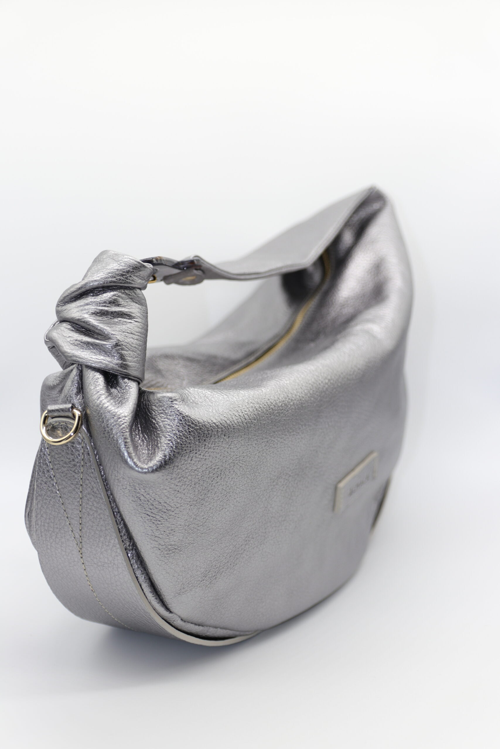 Borsa a spalla Double Star Almala color argento